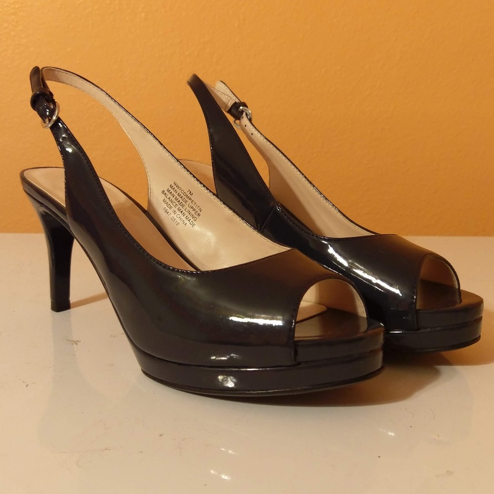 E.U.C Nine West Competitn Patent Leather